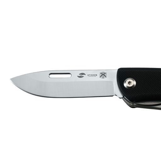 Нож перочинный 101 мм, 10 функций, в картонной коробке STINGER FK-6G10-BLK