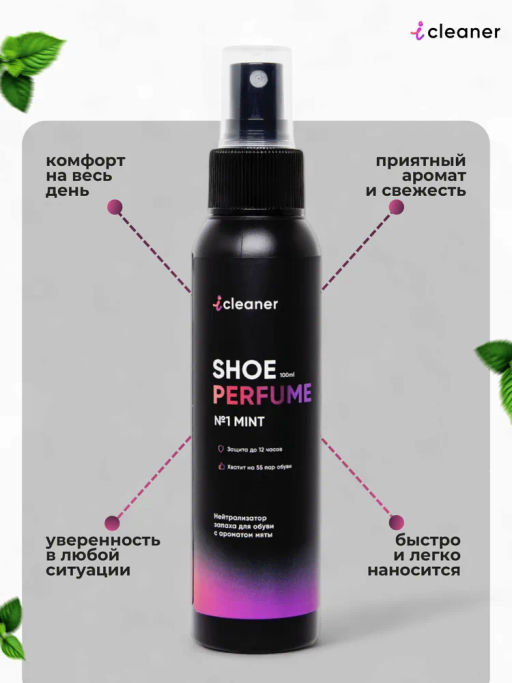 Нейтрализатор запаха №1 MINT 100 мл icleaner  фото 11