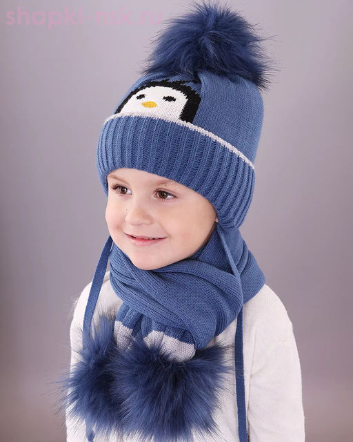 03-60-D Комплект детский (шапка+шарф) (48-50)