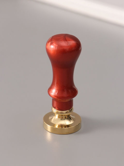 Печать для сургуча с пластиковой ручкой «Венок с буквой O», 2.5×2.5×6.3 см