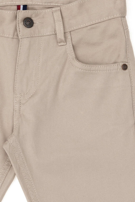 Темно-бежевые брюки из плотной ткани для мальчика Неожиданная скидка в корзине - U.s. polo assn фото 4
