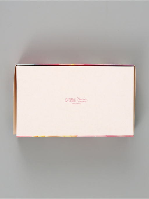 Цена за 5 шт. Коробка подарочная складная «Радуга», 20×12×4 см, с окном