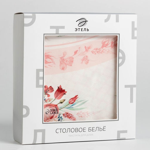 Скатерть круглая Этель Розы d=220 см, 100 % хлопок  фото 7