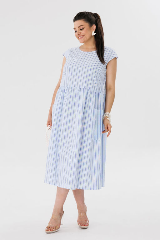 Платье ANELLI 1059 топаз  фото 6