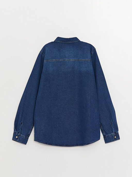 Basic Uzun Kollu Erkek ?ocuk Jean G?mlek - Waikiki фото 2