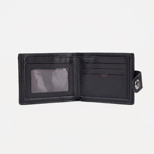 Портмоне мужское на магните, чёрное