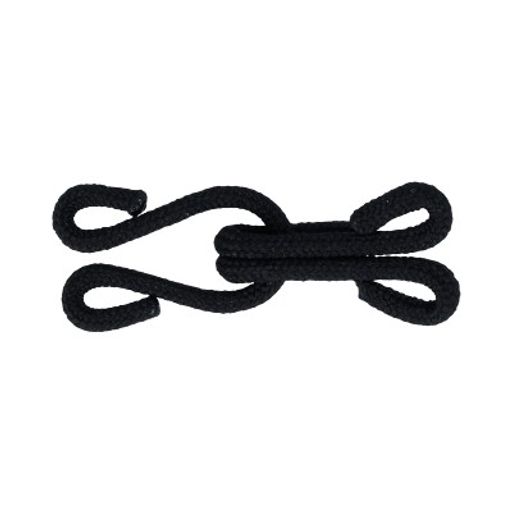 Gamma TF-02 Крючки шубные обтяжные в блистере 36 мм в блистере 3 шт. черный