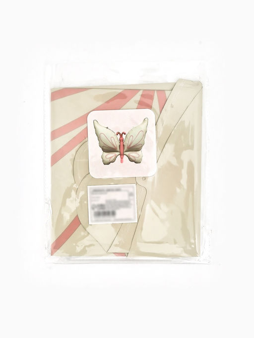 Цена за 2 шт. Воздушный шар фольгированный 37" «Бабочка, кремовый сатин»