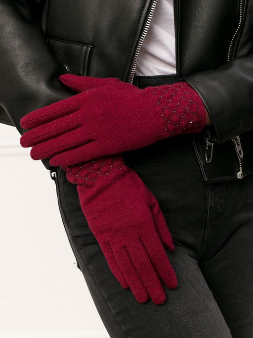 Перчатки жен Labbra LB-PH-76 bordo
