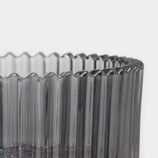 Сахарница Доляна «Царская», 250 мл, 10.5×13 см, стекло, серая