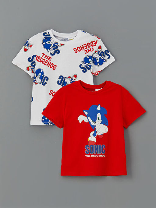 Sonic Bask?l? Erkek ?ocuk Ti??rt 2li