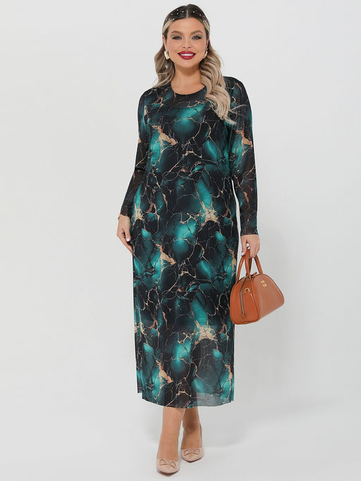 Платье Глория 0240-2амх морская глубина