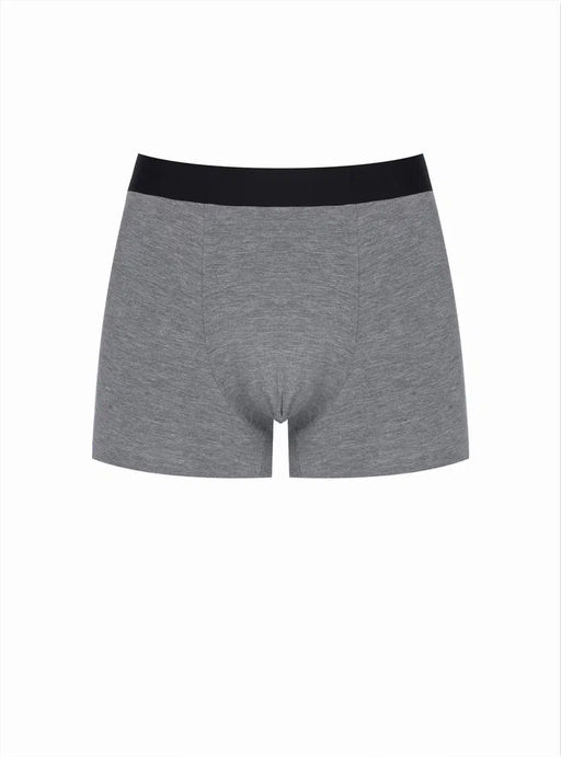 Бесшовные мужские трусы боксеры Indefini серые (Арт. 5091MUG)  фото 2