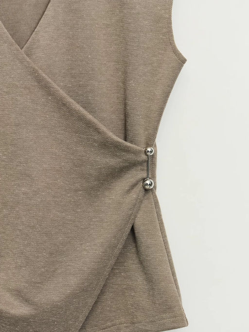 Блуза с треугольным вырезом / Zarina  фото 9