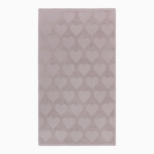 Полотенце махровое Love Life Hearts, 30×50 см, хлопок 100%, светло-розовое