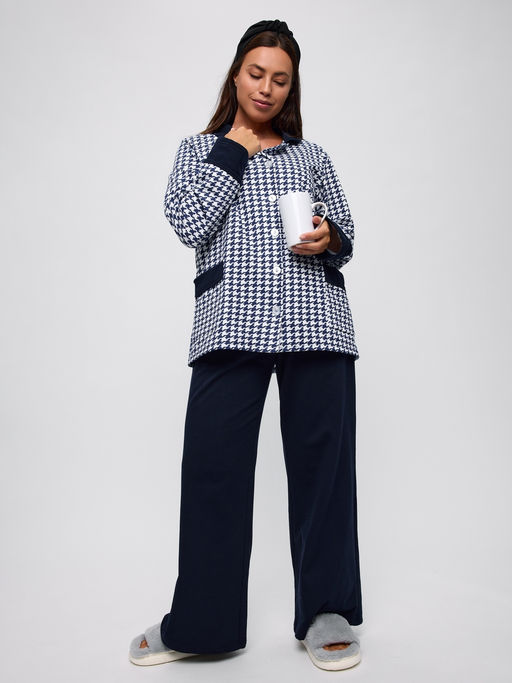 Пижама женская из футера Салли синий - Амадэль фото 23