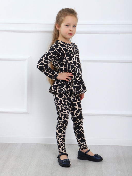 КМ151 Костюм Модница (молочный; черный) - Милаша фото 4