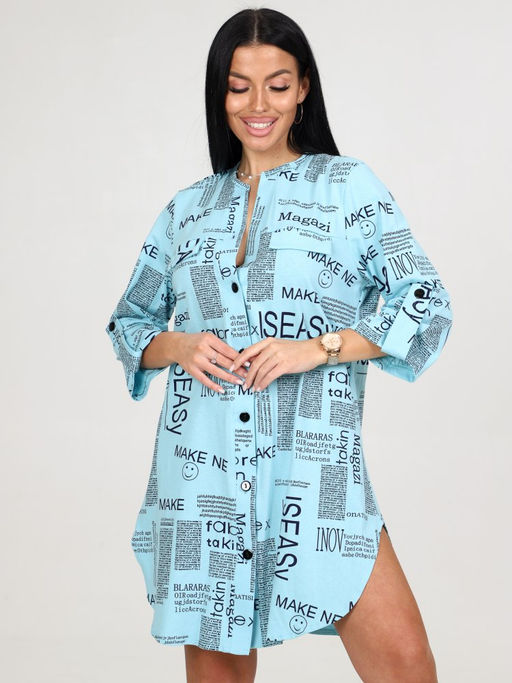 725 ТУНИКА ЖЕНСКАЯ (Голубой) - А-дина фото 3