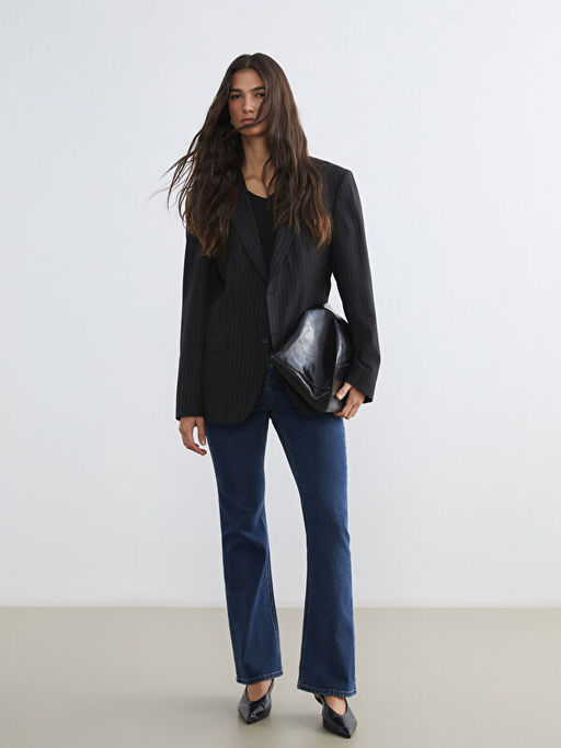 Flare Kad?n Jean Pantolon