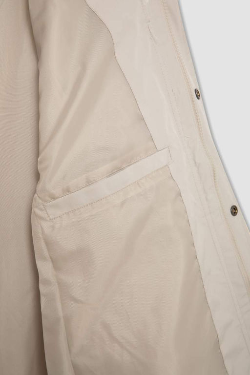 Пальто обычного кроя с капюшоном - Defacto фото 5