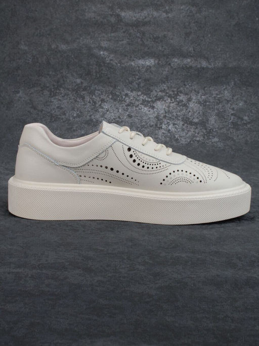 05-PDD166-1 BEIGE Кроссовки женские (натуральная кожа)