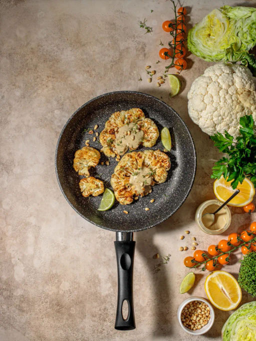 Сковорода литая Индукция Гранит, несъемная ручка, 28 см - Нева металл посуда фото 3