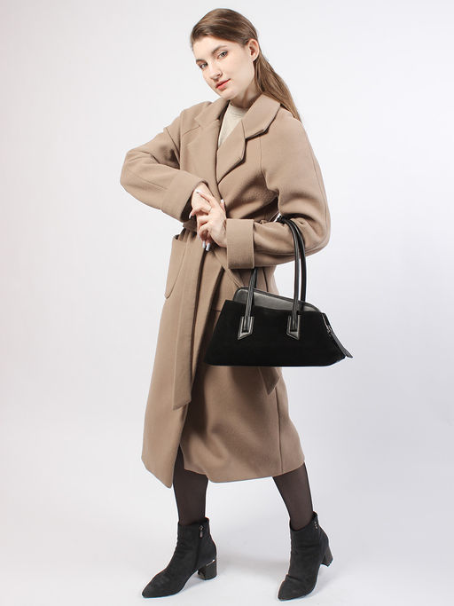 LACCOMA сумка L6006-F-черный натуральная замша хлопок