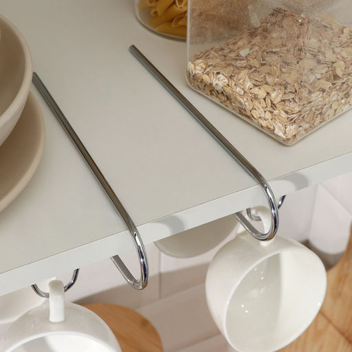 Держатель для кружек Доляна, на 10 предметов, подвесной, 27.5×18×6.5 см, хром