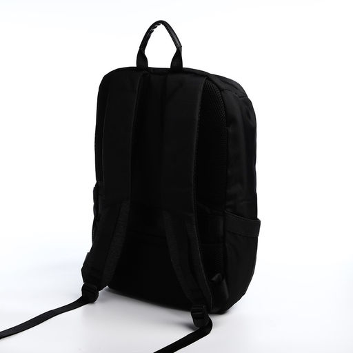 Рюкзак мужской на молнии, 5 наружных карманов, цвет серый/чёрный - Simaland фото 4