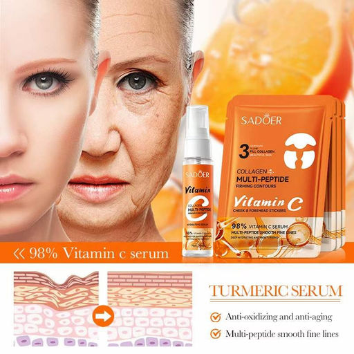 SADOER Подарочный набор водорастворимых патчей для лица COLLAGEN MULTI-PEPTIDE PATCH  фото 2