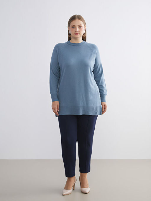 Bisiklet Yaka Kad?n Triko Kazak