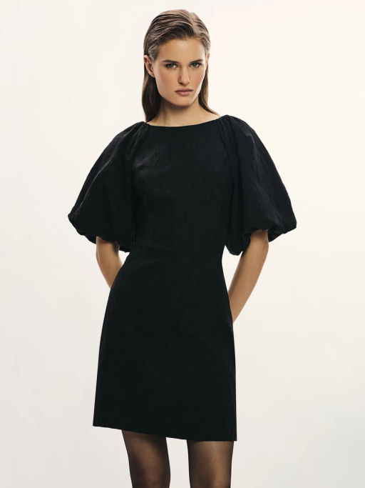 Платье мини с объемными рукавами / Zarina