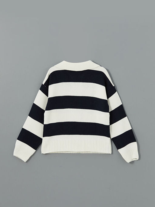 Polo Yaka K?z ?ocuk Triko Kazak - Waikiki фото 2