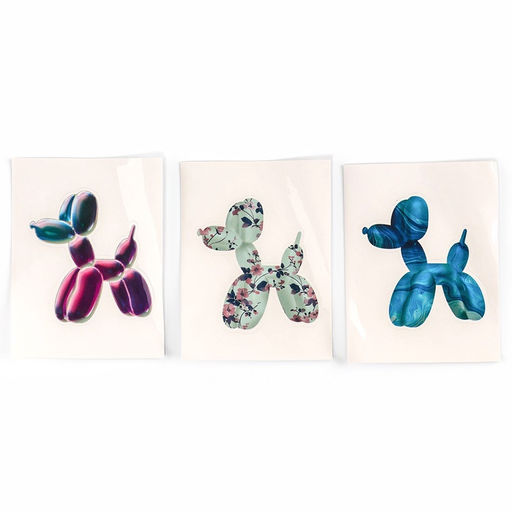 Алмазная мозаика на брелоке "Собачка" светло-голубой