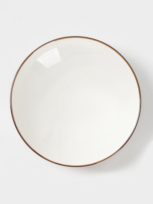 Тарелка глубокая Magistro Mediterana, 900 мл, d=20.8 см, фарфор, бежевая  фото 3