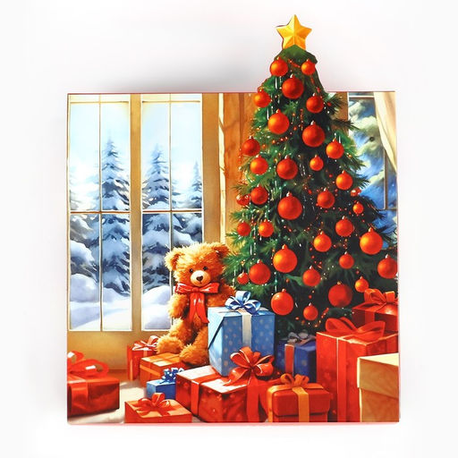 Коробка подарочная новогодняя складная «Сказочного Нового года», 15 х 15 х 8 см