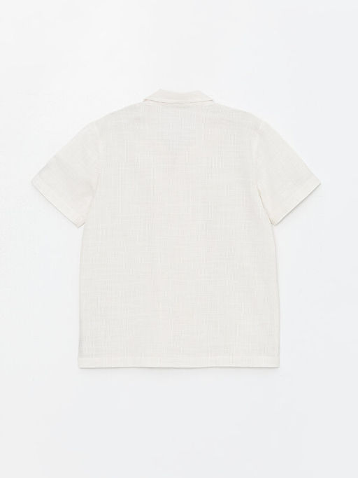 ?izgili K?sa Kollu Erkek ?ocuk G?mlek - Waikiki фото 2