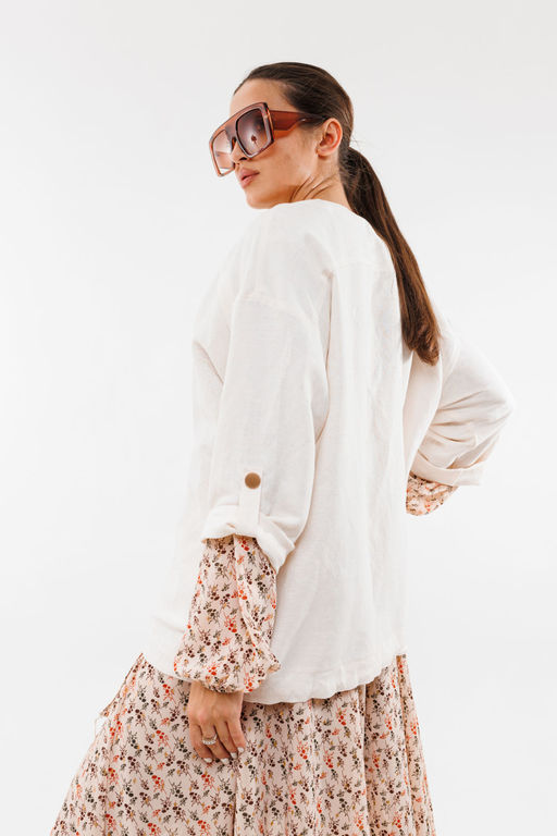 Бомбер AMORI 2165 молоко  фото 3