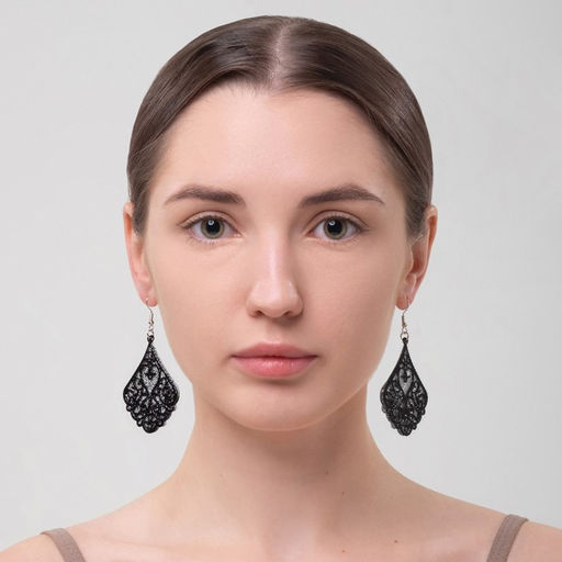 Серьги висячие Шелест восточная капля, ажур, блестка, цвет чёрный, 7,5см - Queen fair фото 2