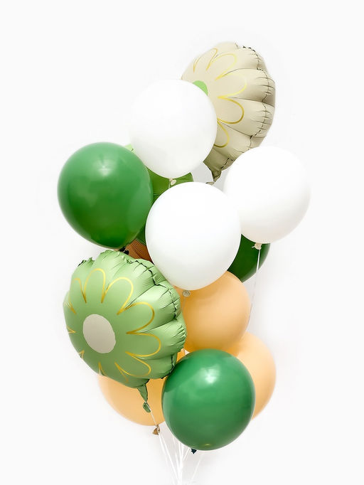 Воздушные шары "Капибара с ромашкой" фольга, латекс, набор 12 штук