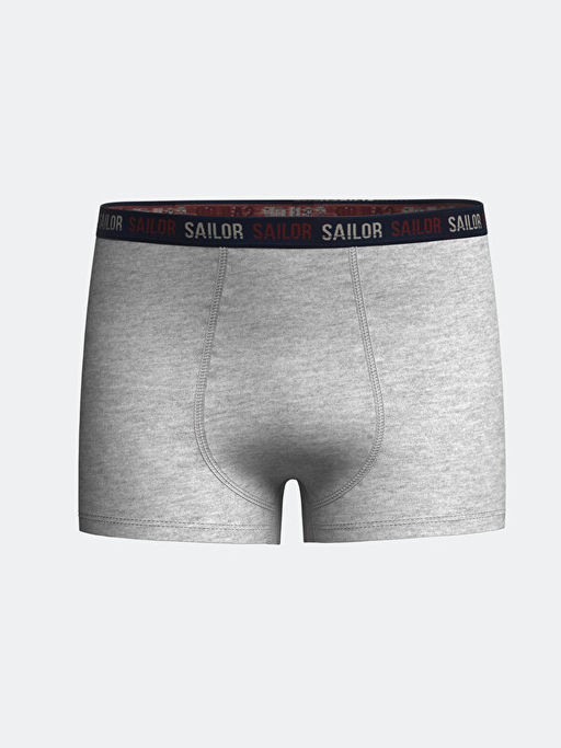 Bask?l? Erkek ?ocuk Boxer 3l? - Waikiki фото 2