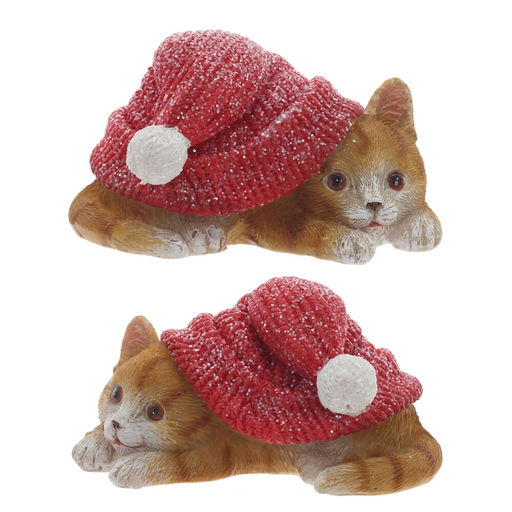 Фигурка декоративная "Котенок", L10 W6,5 H5,5 см, 2в.