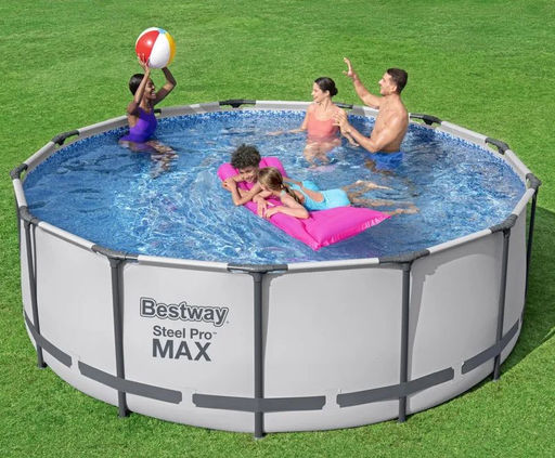 Каркасный бассейн 396х122 см STEEL PRO MAX (фильтр-насос 2,0 м3/ч, лестница) - Bestway фото 2
