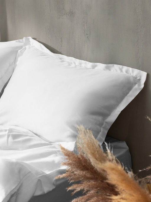 Наволочка SL Home Tencel, 50×70+3 см, тенсель, эвкалиптовое волокно 100%, белая