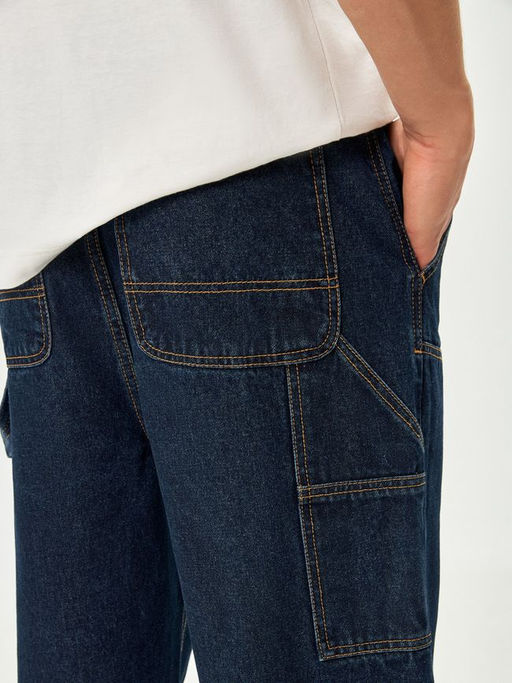 10100160036 Брюки джинсовые муж. Mads_loose темно-голубой - Concept club фото 3