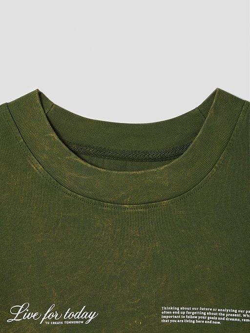 Футболка мужская оверсайз с обработкой эйсид - Mark formelle фото 5