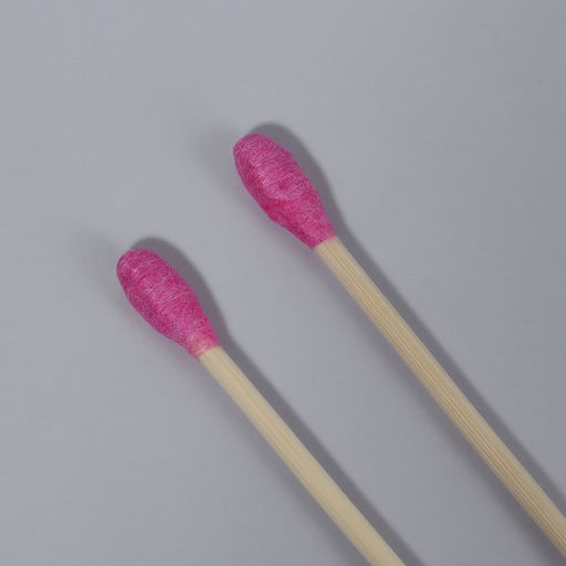 Ватные палочки на деревянной основе «Сердце», 7 см, 112 шт., в пластиковом органайзере, розовые