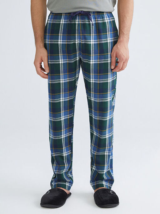 Standart Kal?p Ekose Erkek Pijama Alt