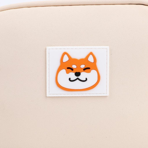 Сумка кросс-боди на молнии «Шиба», бежевая