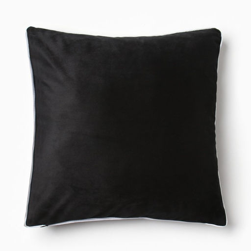 Наволочка декоративная Этель Кант, 45х45, цвет чёрный, велюр (100% пэ)  фото 6